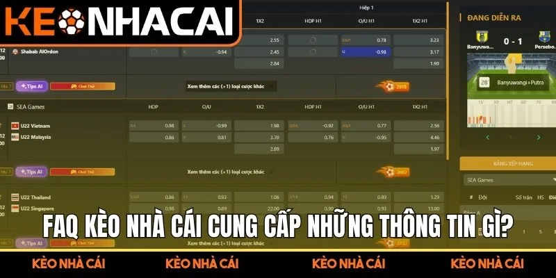 FAQ Kèo Nhà Cái - Trang Keonhacai cung cấp những thông tin gì?
